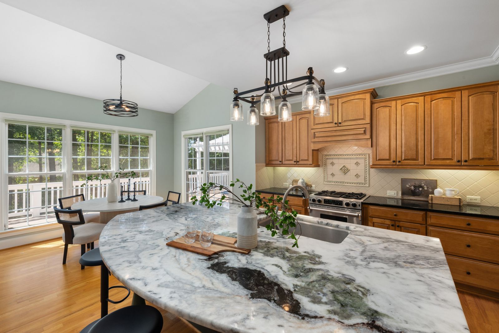 Stone kitchen countertop